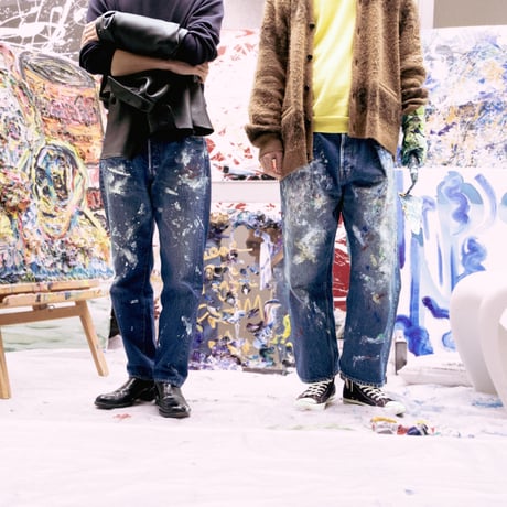 HERILL × VINCENT｜HL Splash Denim4PK"Paint denim Jean-Michel"