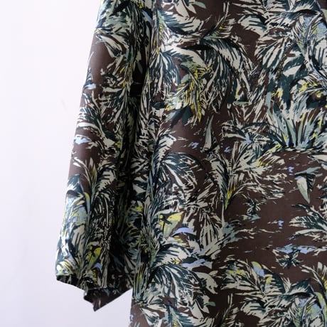 AURALEE | PRINTED AIRY SILK HALF-SLEEVED SHIRT