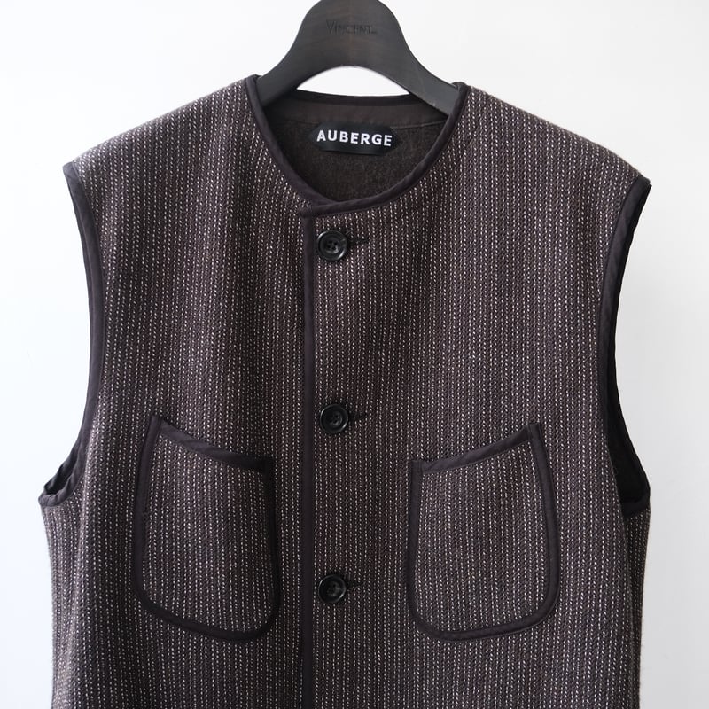 AUBERGE 25aw BROWN ネイビーブルーカラー HOPE - 【25AW】ボックス シルエット ニット プルオーバー / BOX
