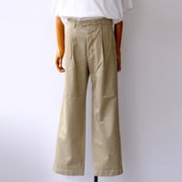 AURALEE | GARMENT-DYED FINX LIGHT CHINO ONE-TUCK WIDE PANTS