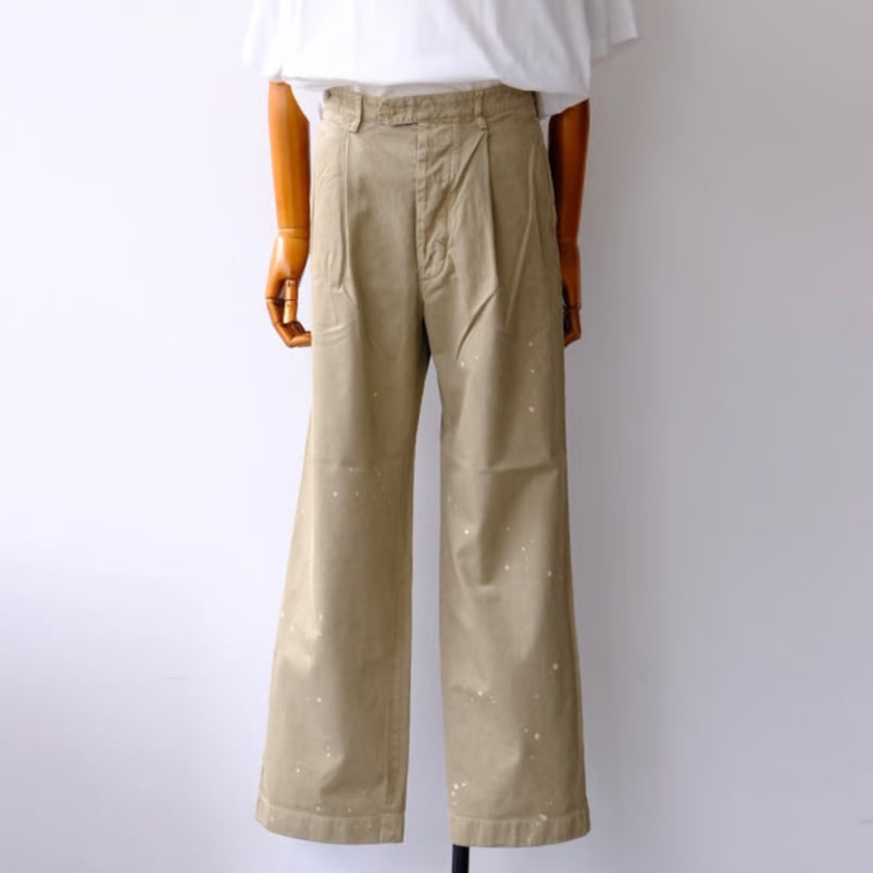AURALEE | GARMENT-DYED FINX LIGHT CHINO ONE-TUC