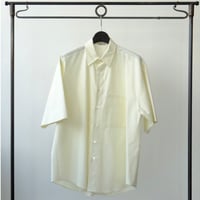 AURALEE | WASHED FINX TWILL BIG HALF SLEEVED SHIRT