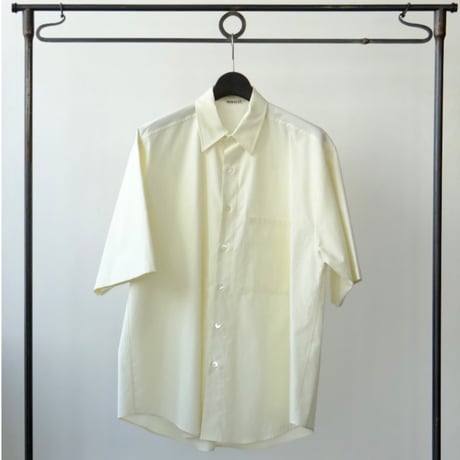 AURALEE | WASHED FINX TWILL BIG HALF SLEEVED SHIRT