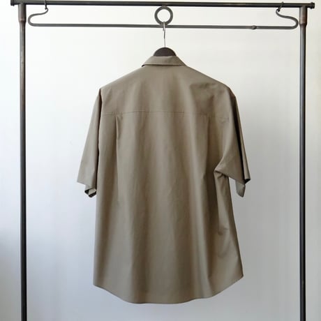 AURALEE | WASHED FINX TWILL BIG HALF SLEEVED SHIRT