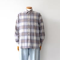 AURALEE | SUPER LIGHT WOOL CHECK SHIRT