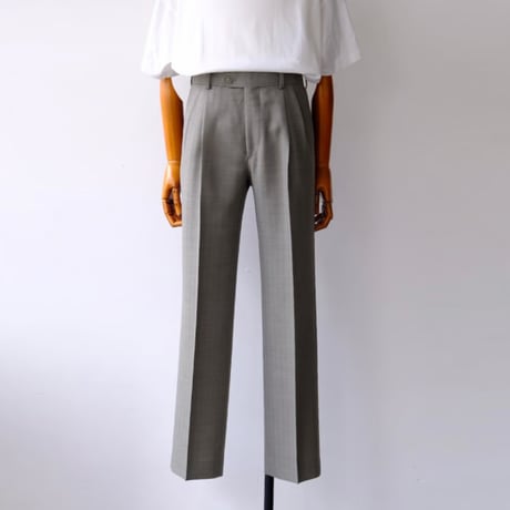 AURALEE | BLUEFACED WOOL TWO-TUCK SLACKS