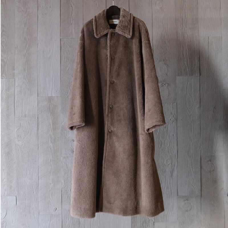 THE RERACS｜RERACS WOOL SILK BAL COLLAR BOA COAT