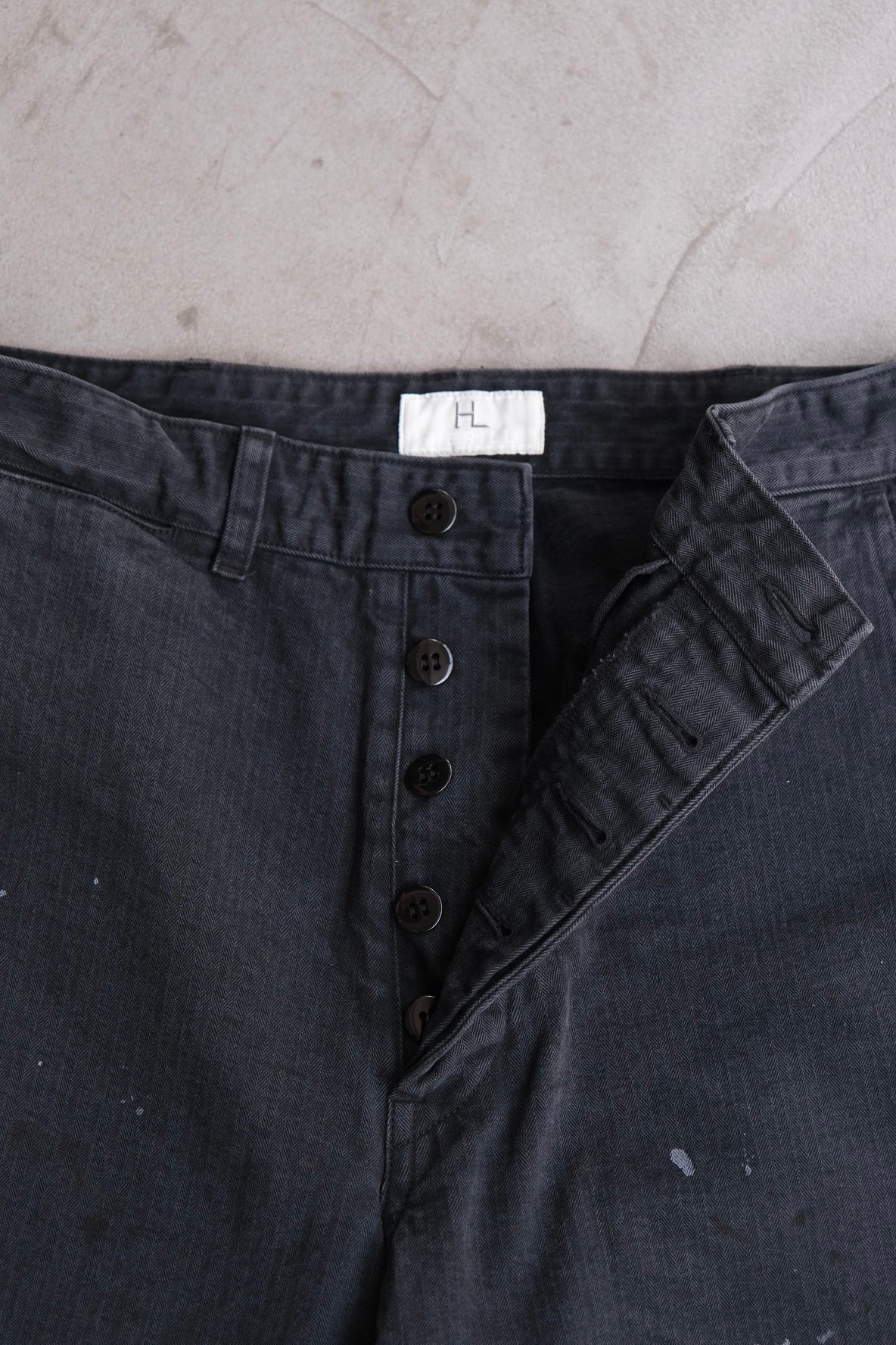 HERILL USMC HBT Pants ベイカーパンツ　ペイント加工　2 HERILL USMC HBT Pants ベイカーパンツ ペイント加工 2 - メルカリ