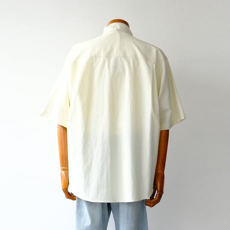 AURALEE | WASHED FINX TWILL BIG HALF SLEEVED SHIRT