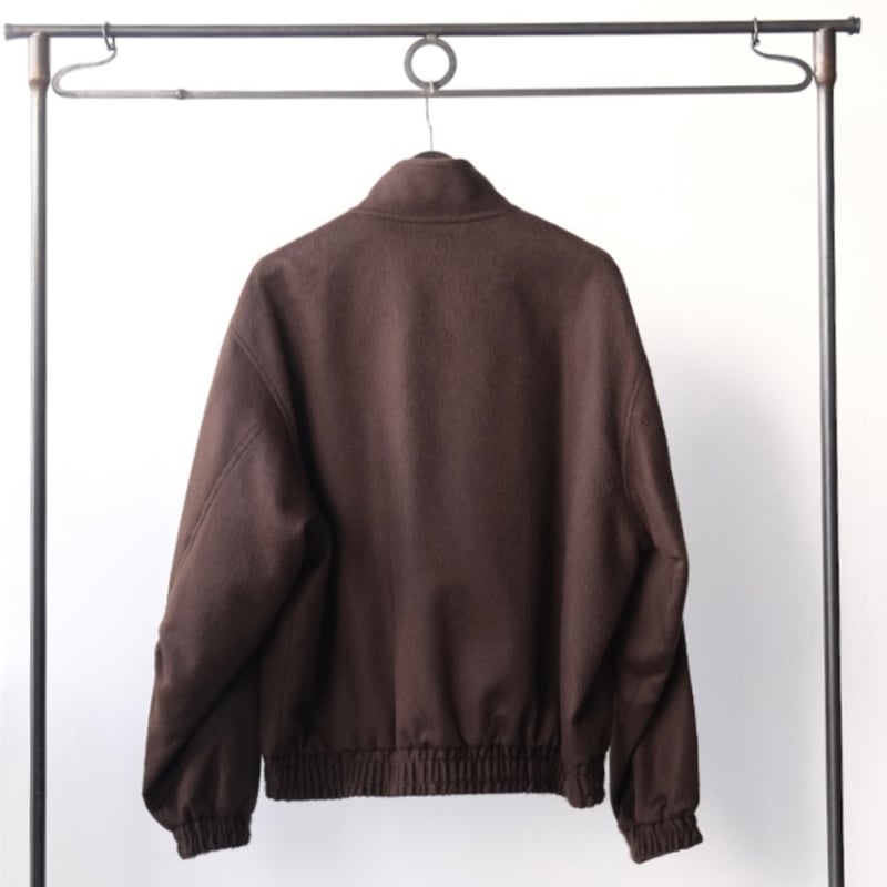 AURALEE｜BABY CAMEL FLANNEL ZIP BLOUSON | VINCEN