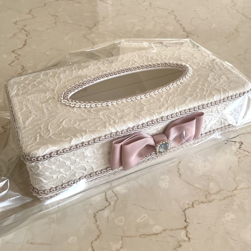 大人可愛いカバードクロス ティッシュケース【くすみピンク】 | Hoshi