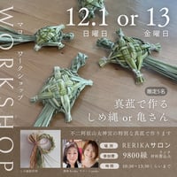 真菰　しめ縄作りor亀さん作り