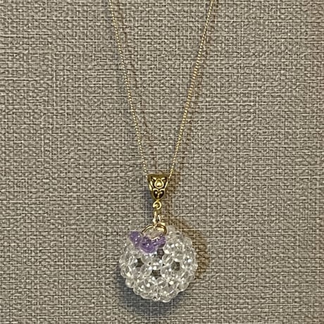 【愛と光と喜びの循環】神聖幾何学フラーレン　4ミリ  お守りネックレス