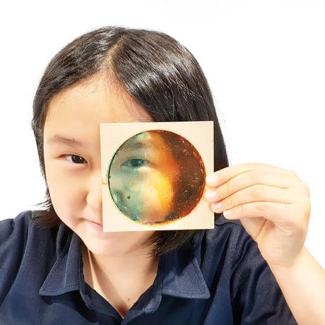 子ども作品：点数落とし（作：かのん）／支援者様のお手元にお届け