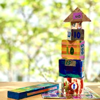 子ども作品：点数落とし（作：かのん）／支援者様のお手元にお届け