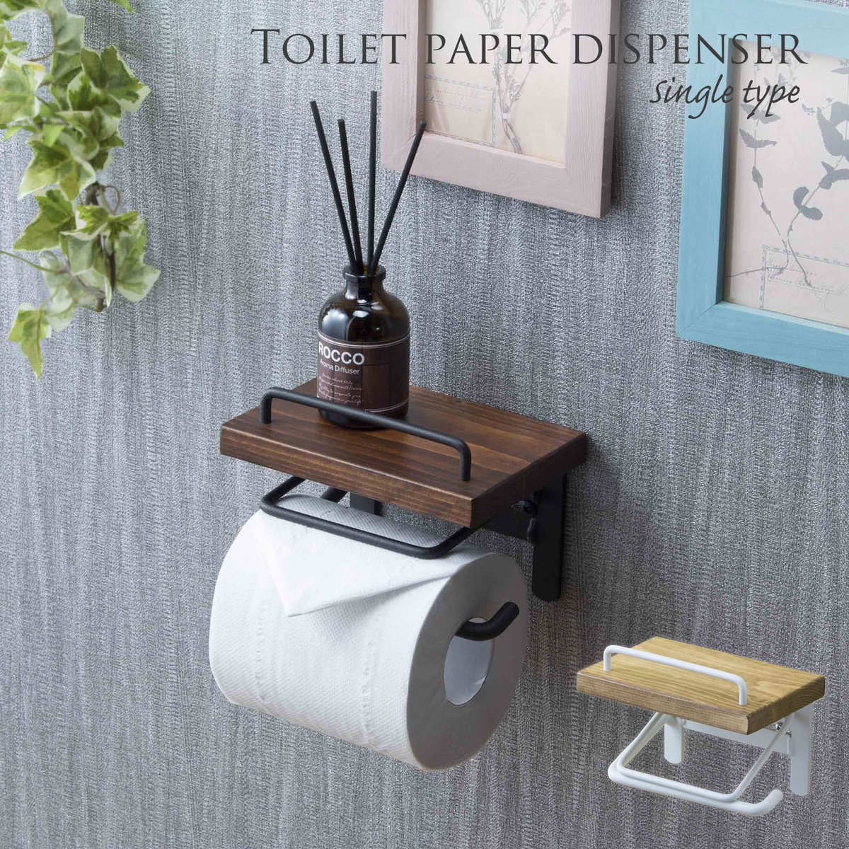 10個のホルダー トイレットペーパーホルダー トイレットペーパーホルダー（シングルtype）SIN-10