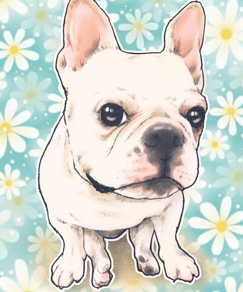 ［受注制作］［原画］ペット似顔絵アート◆A3サイズ　送料無料 ペットリアル系似顔絵A3 すぐに飾れるキャンバス印刷‼︎ | 似顔絵作家