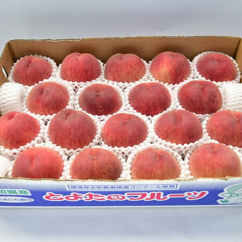 赤秀)とよたの桃約5kg 日川白鳳（18玉～22玉）／6月下旬～7月上旬発送
