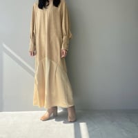 バイヤスカットシャツドレス／オレンジグレー　36