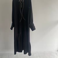 バイヤスカットシャツドレス／ブラック 36