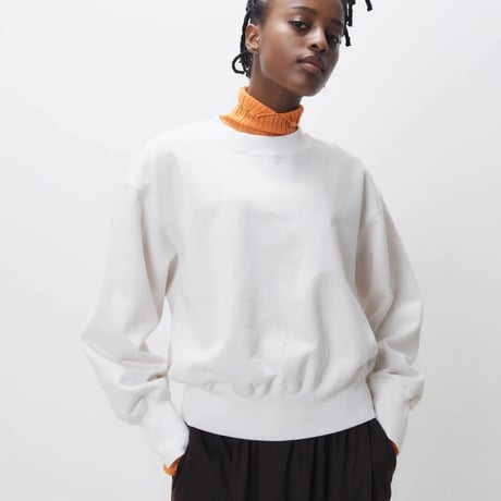 unfil / vintage cotton fleece cropped sweatshirt