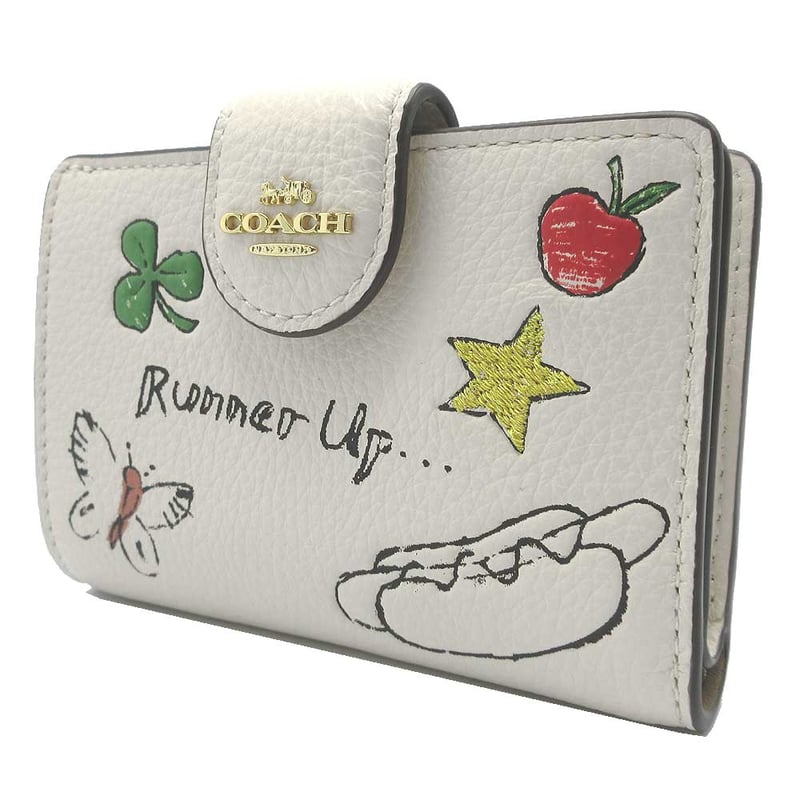 コーチ 二つ折り財布 COACH レザー ミディアム コーナー ジップ コーチ 二つ折り財布 COACH レザー ミディアム コーナー ジップ