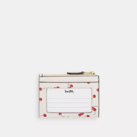 🎀コーチ COACH　ミニ スキニー ID ケース・チェリー プリント　CFA32 IMCAH