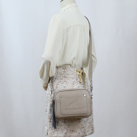 サラバーグラー Sara Burglar 斜め掛け ショルダーバッグ ブランド ロゴ 916 TAUPE グレー系
