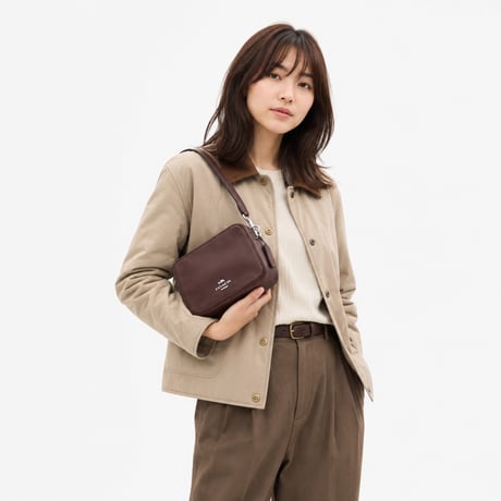 🎀COACH コーチ ミニ キャリー クロスボディ バッグ CEA02 SVMPL