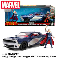 1:24 MARVEL THOR & 2015 DODGE CHALLENGER SRT HELLCAT 【マイティ ソー ミニカー】