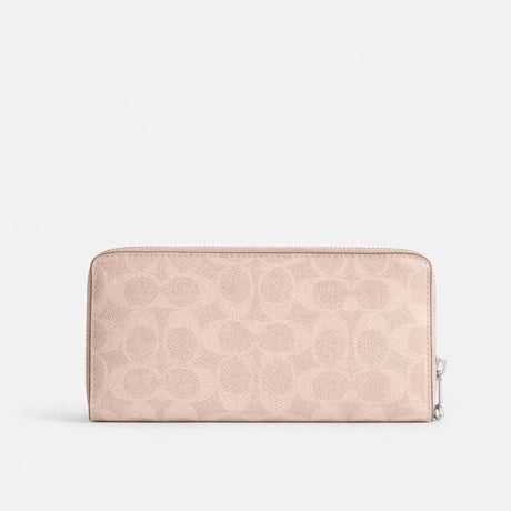 🎀コーチ COACH ロング ジップ アラウンド ウォレット シグネチャー キャンバス CW778 SVPWH