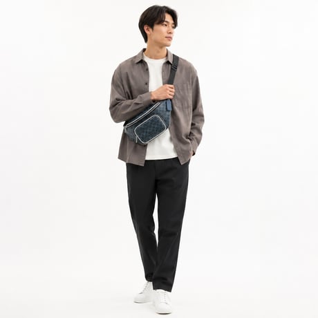 ✨コーチ COACH　トラヴィス ベルト バッグ 35・シグネチャー キャンバス　CET44 SVN2E