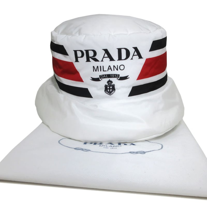 プラダ アパレル ハット 帽子 PRADA Reナイロン Mサイズ 1HC248 2FJW F