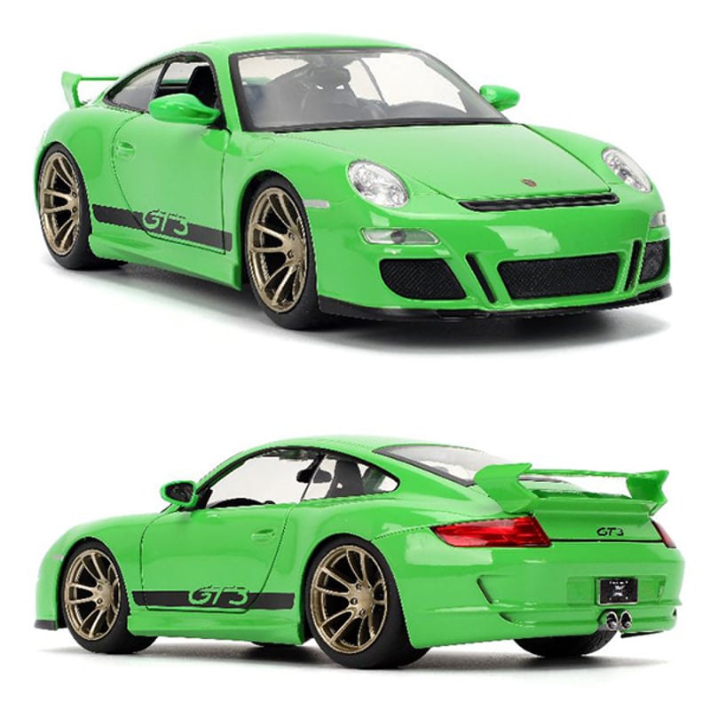 ワイルドスピード JADA 1/24 PORSCHE 911 GT3 997 Jada 1:24 Fast & Furious Porsche 911 GT3 (997) Green Diecast