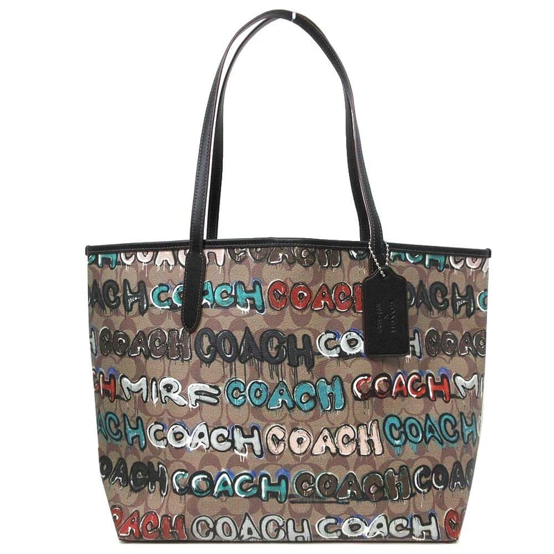 コーチ トートバッグ COACH シグネチャー ミント＆サーフ A4ファイル