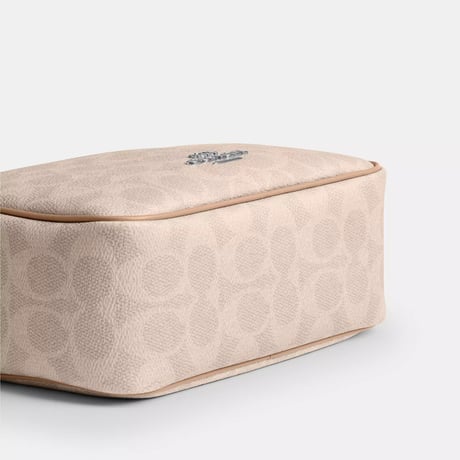 🎀コーチ COACH　ミニ キャリー クロスボディ バッグ・シグネチャー キャンバス　CEK69 SVPWH