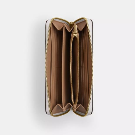 コーチ COACH　ロング ジップ アラウンド ウォレット・シグネチャー キャンバス　CW778 IMXU5
