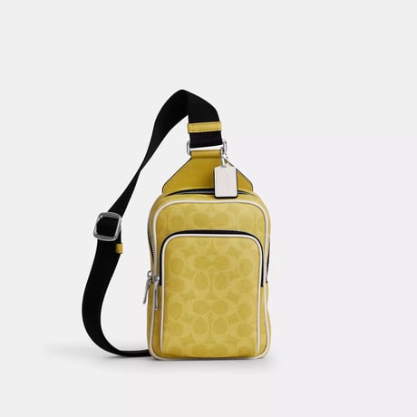 ✨コーチ COACH　レーサー スリング パック・シグネチャー キャンバス　 CET96 SVZ0G