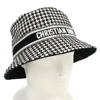 ディオール Christian Dior D-BOBBY ボブハット ロゴ バケットハット35PDP923　X130　933ブラック ホワイト系