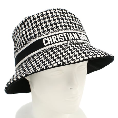 ディオール Christian Dior D-BOBBY ボブハット ロゴ バケットハット35PDP923　X130　933ブラック ホワイト系