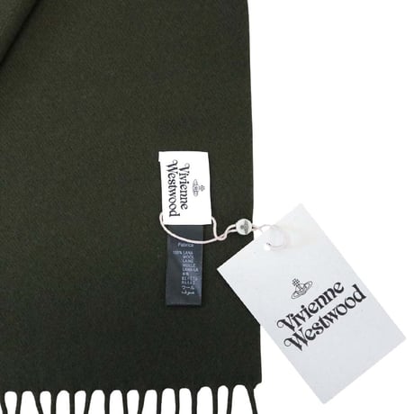ヴィヴィアンウエストウッド VIVIENNE WESTWOOD マフラー 25-W00Q7-M411 レディース メンズ ダークグリーン マフラー