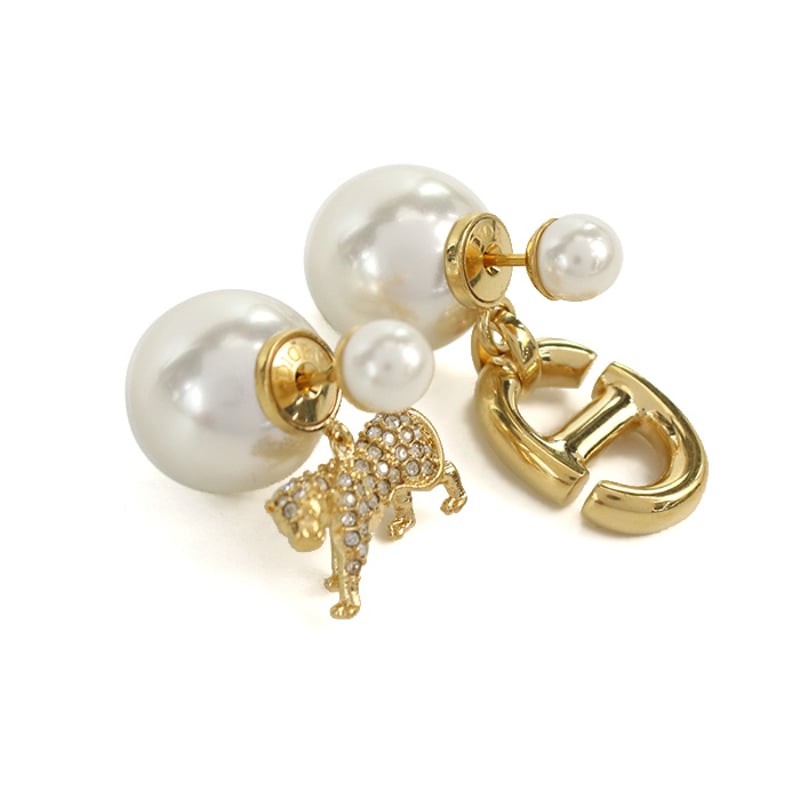 ディオール Christian Dior パール ピアス CDモチーフE2411 ディオール Christian Dior パール ピアス CDモチーフE2411