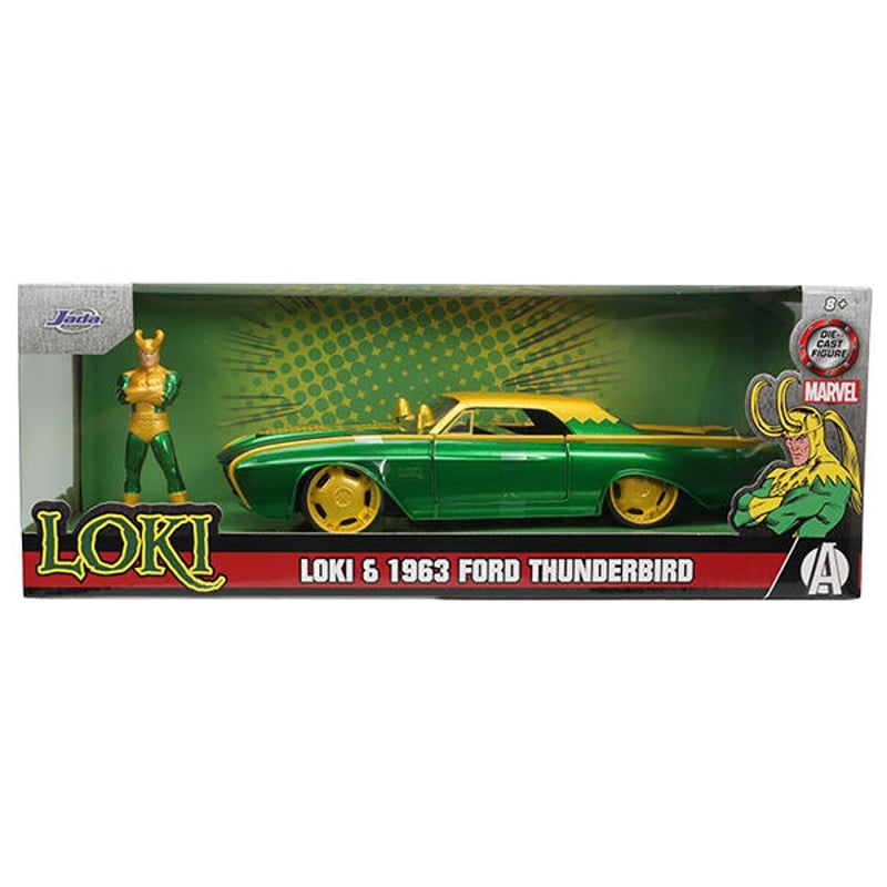 1:24 MARVEL LOKI & 1963 FORD THUNDERBIRD 【ロキ ミニ