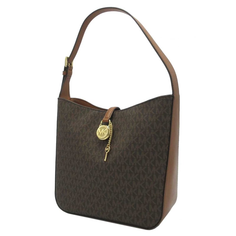 MICHAEL KORS トートバッグ ブラウン/ブラック 新品 MICHAEL KORS トートバッグブラウン系シグネチャー