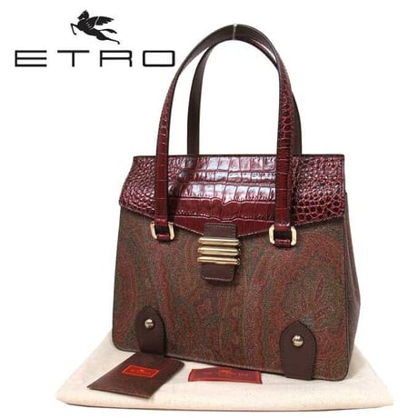 【新品】エトロ バッグ ショルダーバッグ ETRO ペイズリー 肩掛けショルダー 02478 8010 600(ワイン系マルチ) レディース