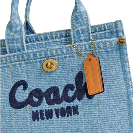 🎀コーチ COACH カーゴ トート バッグ 20  CZ100 B4/IN｜デニムトート