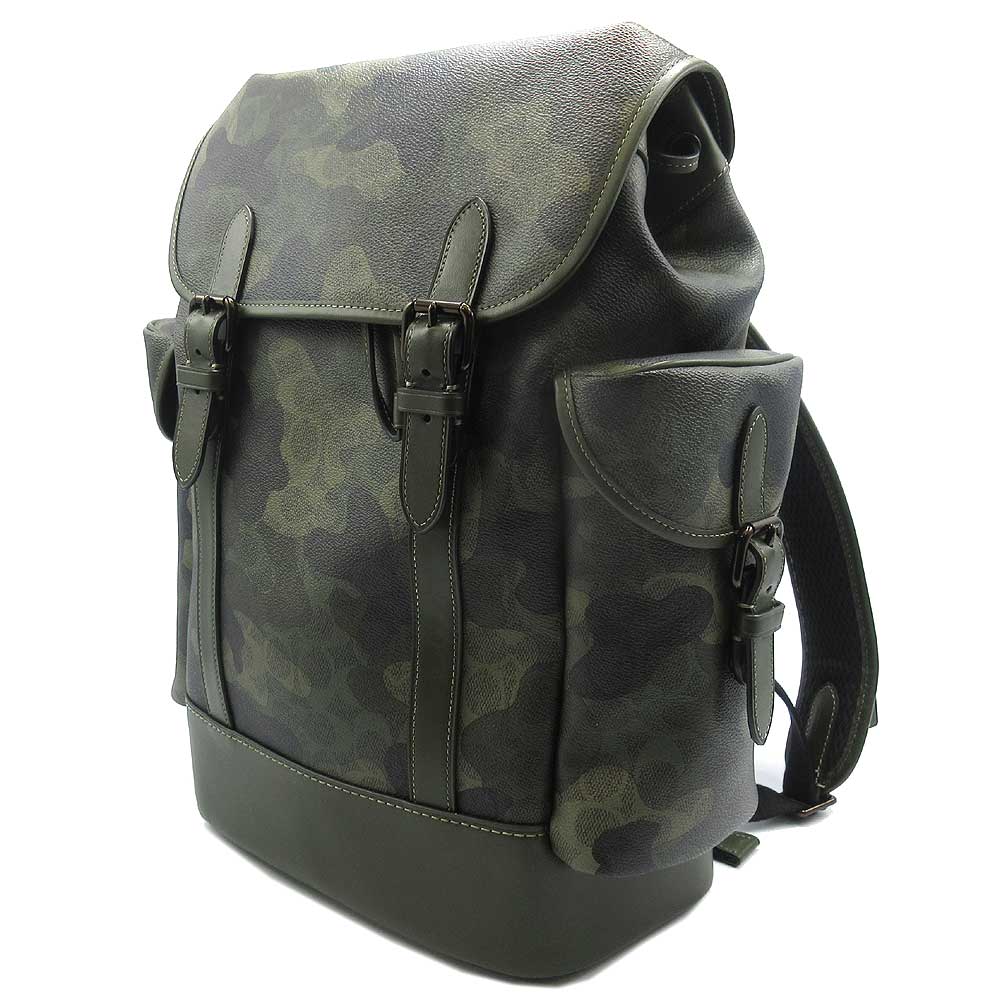 ✨コーチ バッグ リュック COACH HITCH シグネチャー カモ プリント