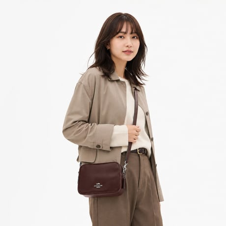 🎀COACH コーチ ミニ キャリー クロスボディ バッグ CEA02 SVMPL