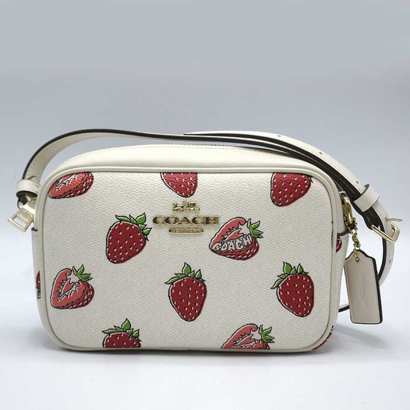 コーチ ショルダーバッグ レディース COACH ストロベリー ミニ カメラ 