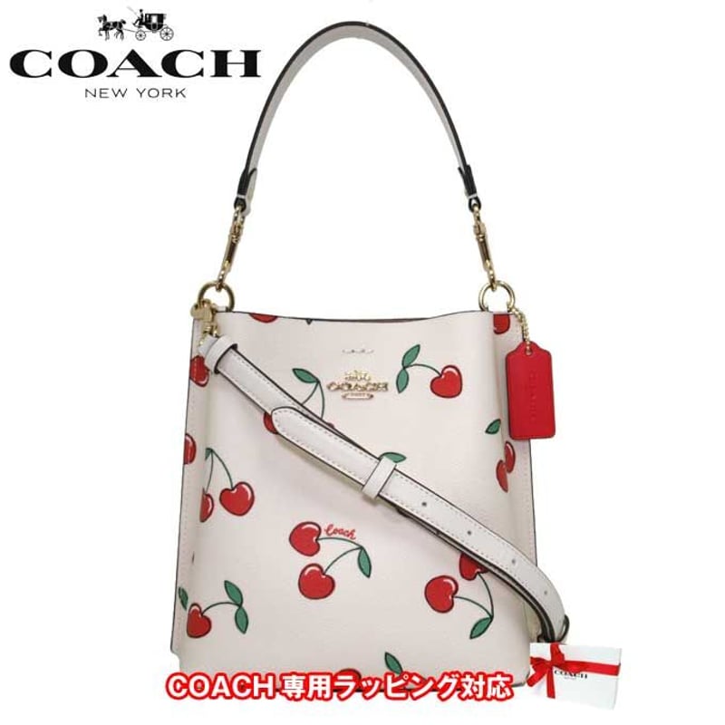 コーチ ショルダーバッグ COACH モリー バケット 22・ハートチェリー